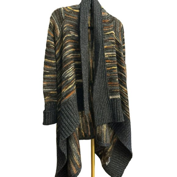 Line Women's Multicolored Oversized Winter Cardigan Size Large NWT Retail 275 - Picture 2 of 6